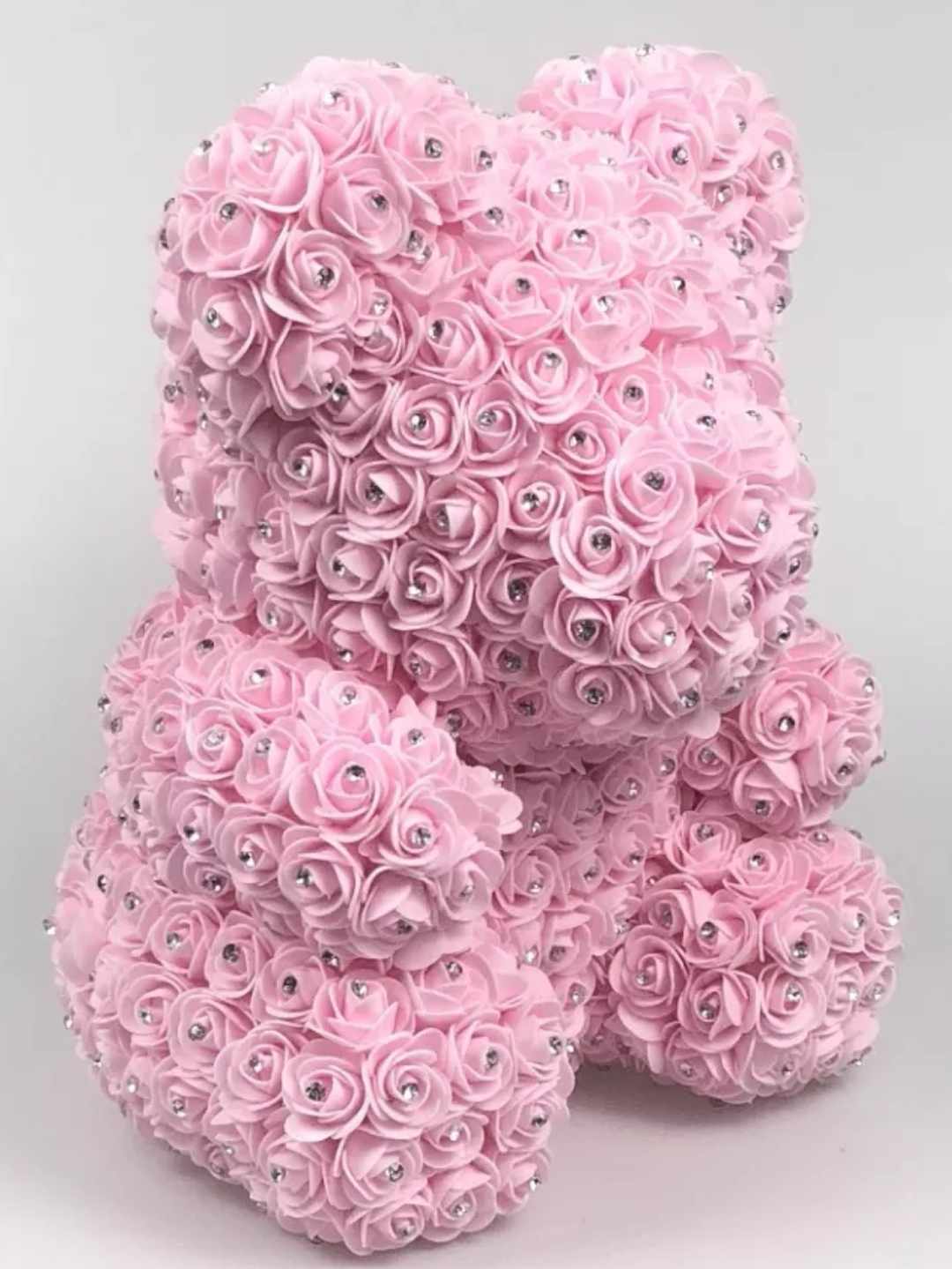 Forever Roses Foam Bear with Diamonds